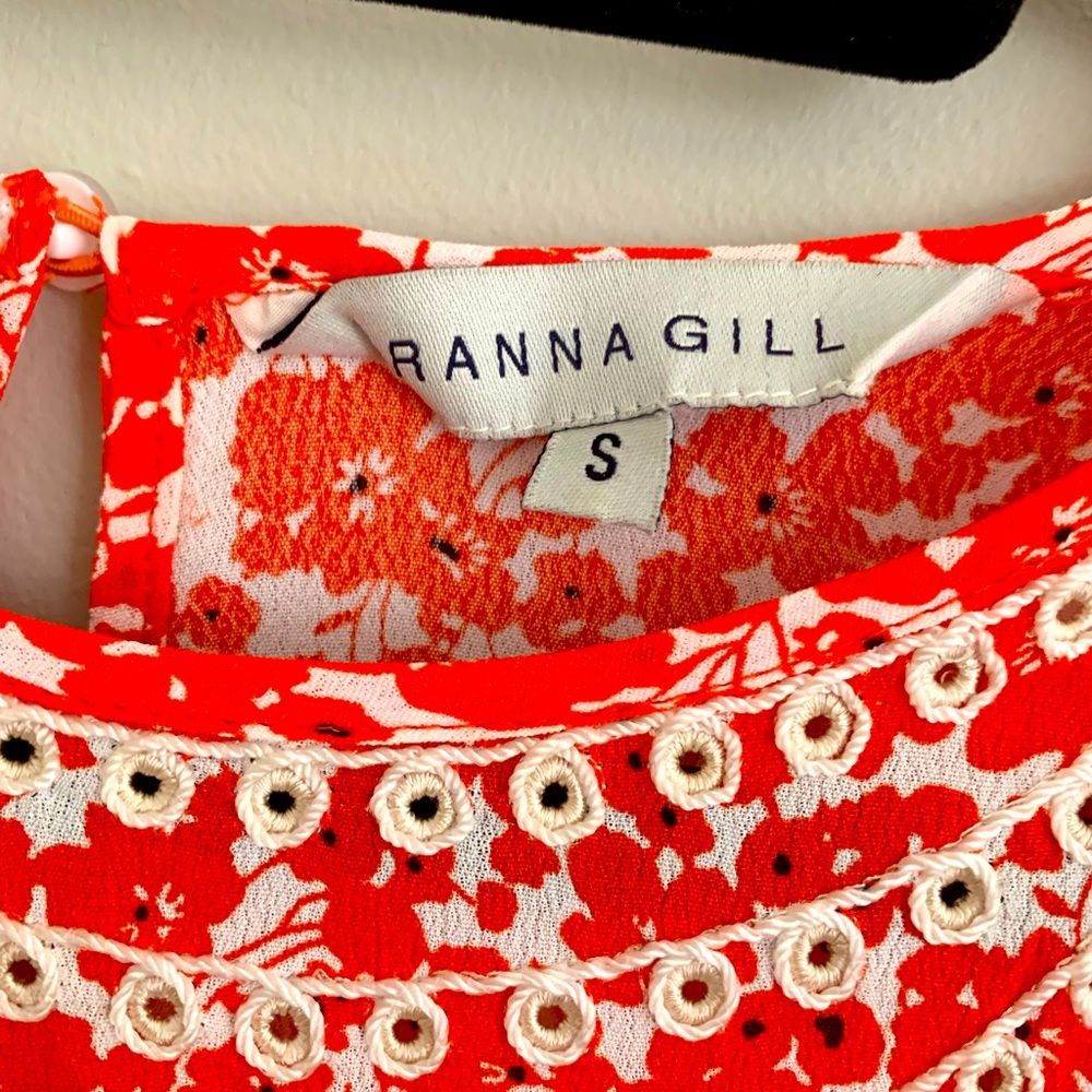 Ranna Gill Orange Dress M